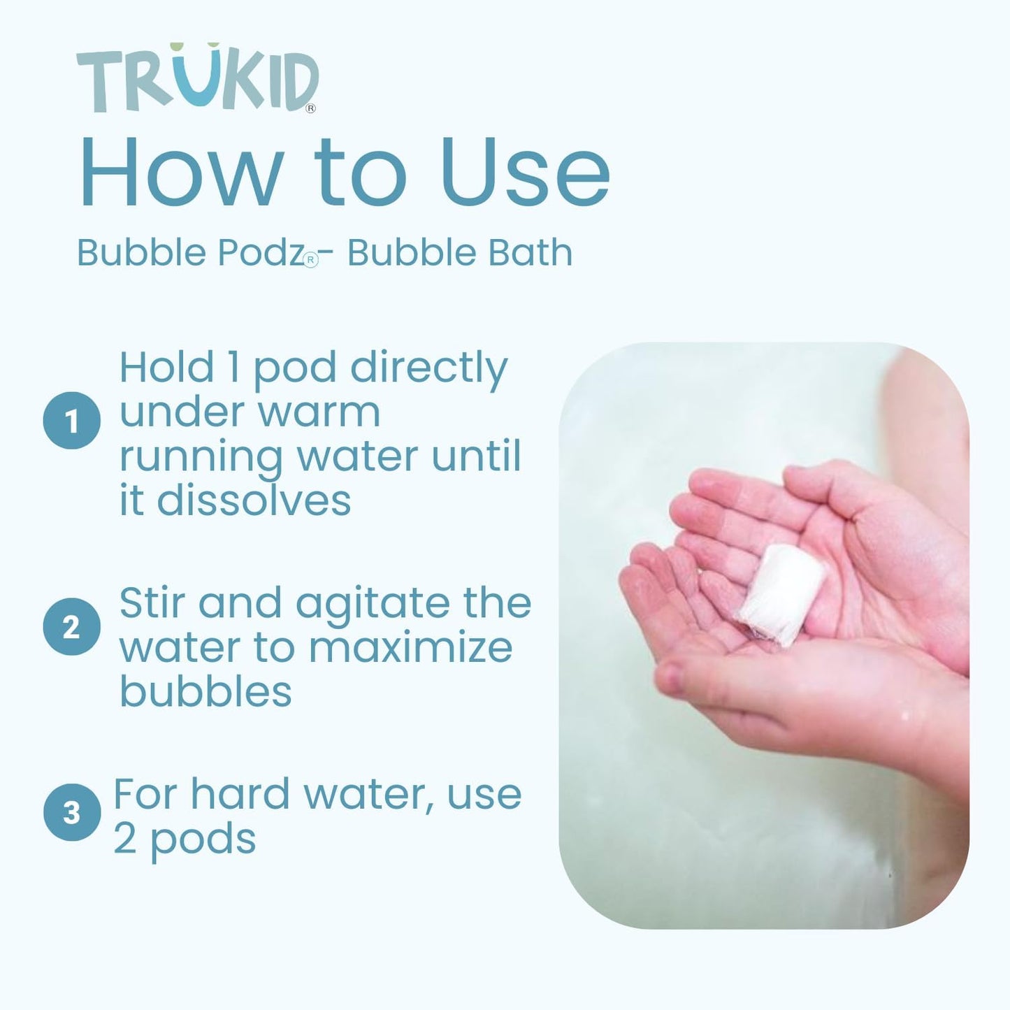 TruKid Eczema Relief Bundle - NEA-Approved Bubble Bath, Skin Cream & Body Wash | All-Natural, Unscented, Hydrating & Moisturizing for Sensitive Skin | 3-Piece Set