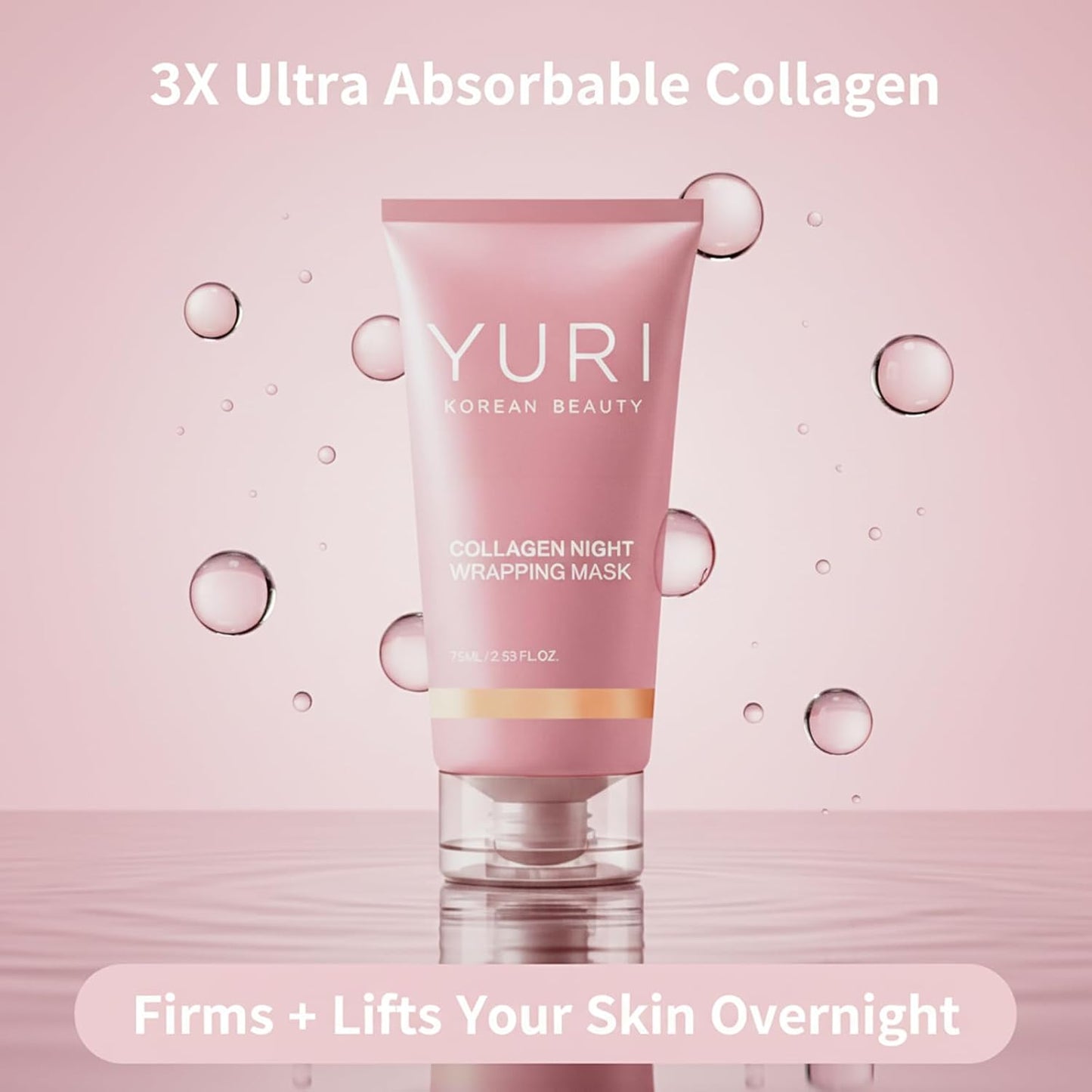 Skiennix Collagen Night Wrapping Mask - Hydrating Peel Off Face Mask for All Skin Types | 2.53 fl. oz.