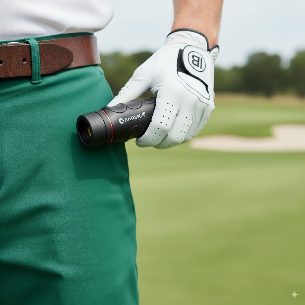 Barska Blueline 8x22 Waterproof Golf Scope Monocular with Built-in Internal Distance Reticle