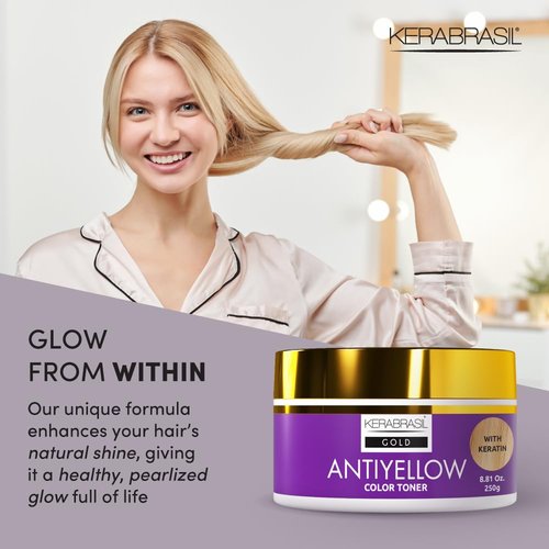 Antiyellow | Hair Treatment to Neutralize Brassy Tones & Enhance Cool Blonde – Deep Hydration for All Hair Types