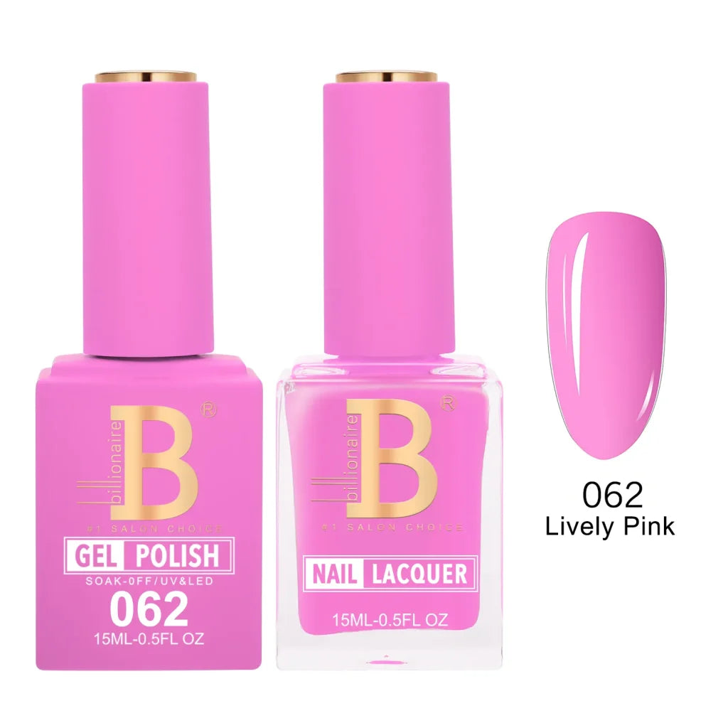 Matching Gel & Lacquer Nail Polish Duo Set - Multiple Colors