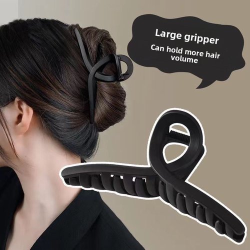 Handmade Matte Claw Clip Elegant Large Frosted Hair Jaw Clip for Thick Hair