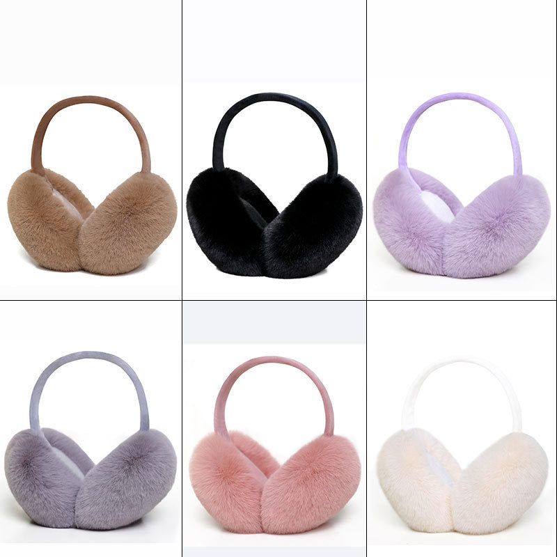 Foldable Plush Winter Earmuffs for Warmth