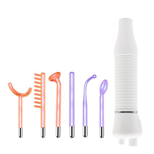 Handmade 6-in-1 High Frequency Electrotherapy Wand Acne Removal Beauty Device