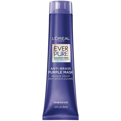 L'Oreal Paris EverPure Purple Rinse-Out Mask - Anti-Brass Treatment for Bleached Hair | 3 Ounce