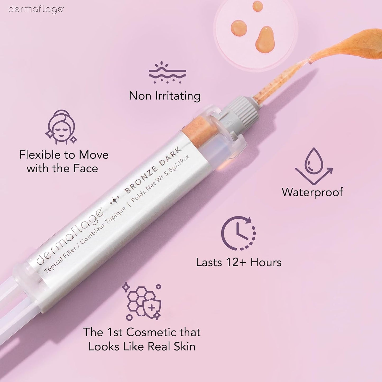 Dermaflage Scar Filler - Refill Applicator for Flawless Skin | Easy Application & Natural Finish