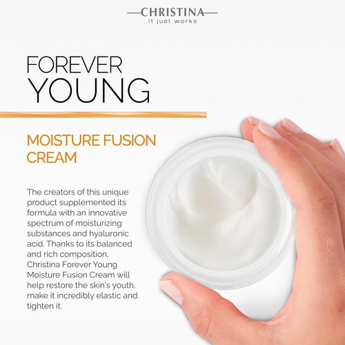 **Christina Forever Young Moisture Fusion Cream - Rejuvenating Face Moisturizer with Hyaluronic Acid | 50ml**