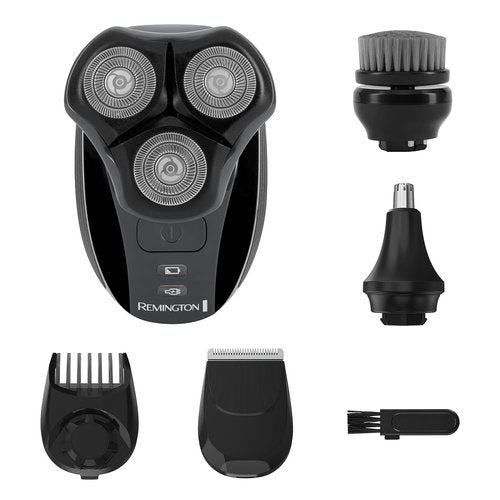 Remington Balder 3 Head Shaver - Dual-Track Cutting Heads, 100% Waterproof, Complete Grooming Kit