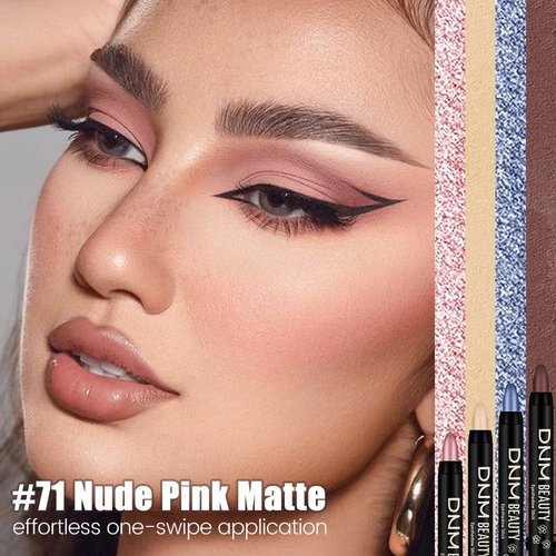 Kaely Cream Eye Shadow Sticks - Nude Pink Matte Eyeliner & Eyeshadow Palette for Older Women | Waterproof Pigmented Brightener