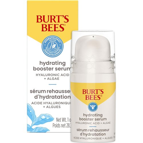 Burt's Bees Hyaluronic Acid Face Serum - Hydrates & Boosts Natural Glow, Lightweight Formula (1 oz)