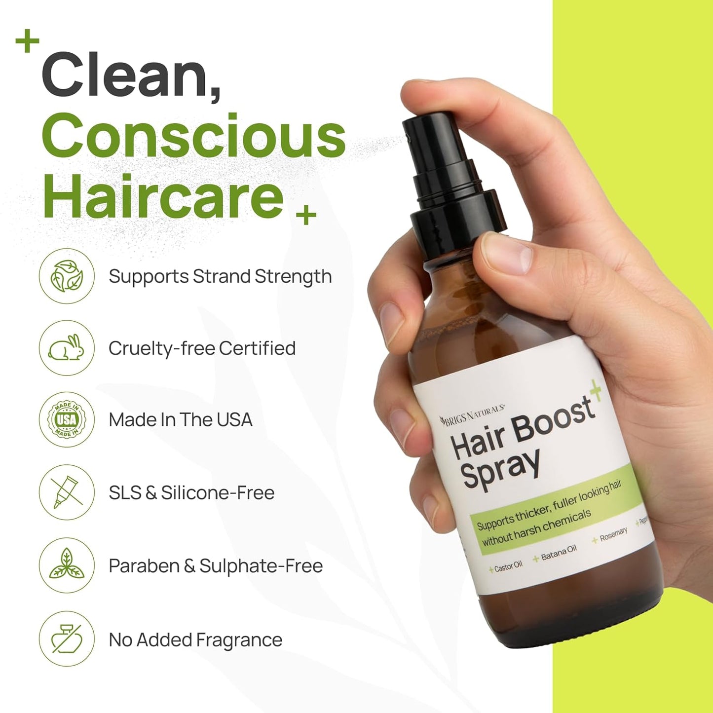 Skiennix Hair Boost Spray - Thicker, Healthier Hair with Organic Botanicals | 8 oz