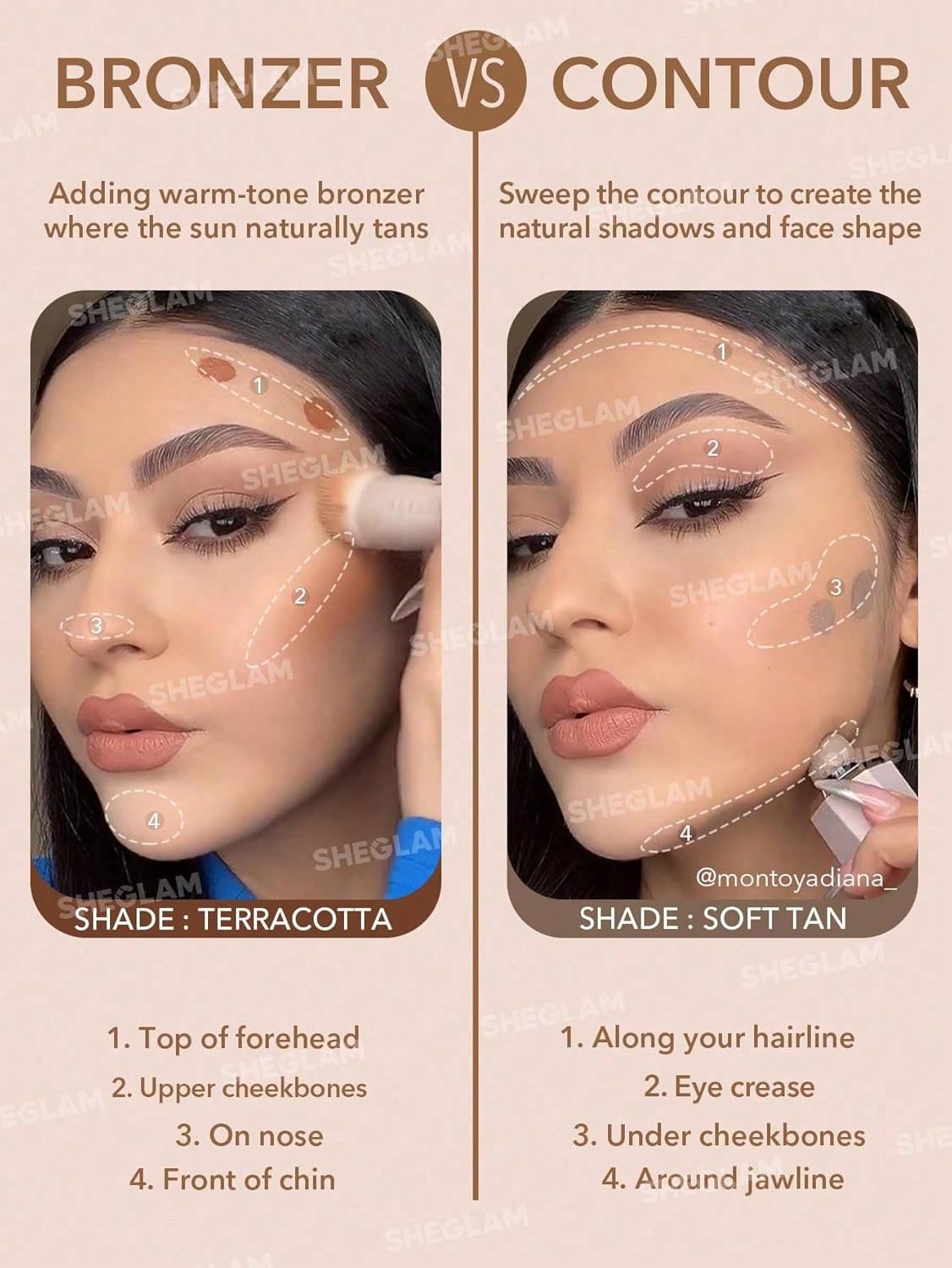 SheGlam Liquid Contour Stick - Long Lasting Cool Toned Cream Bronzer in Soft Tan
