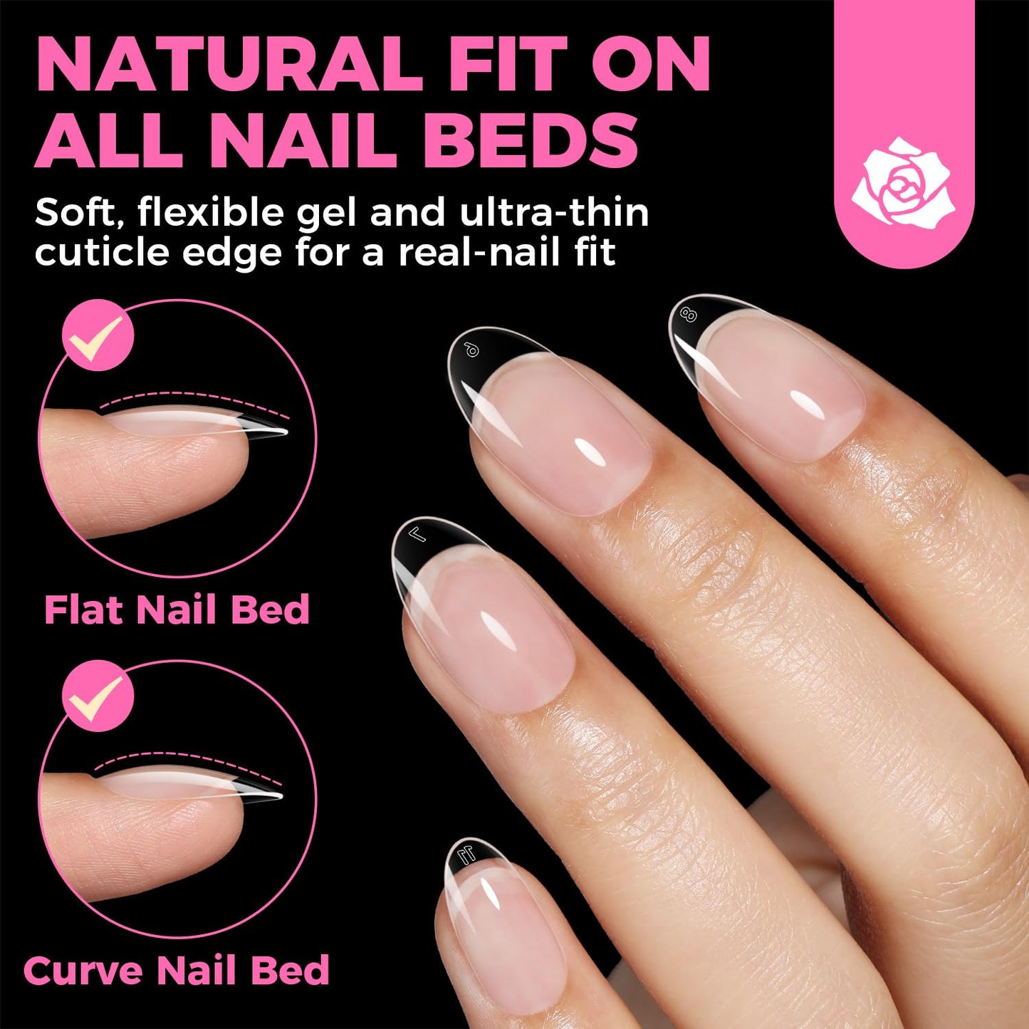 UNA GELLA Gel Nail Glue, Solid Nails Gl ue Gel 40g Lamp Curing Needed Soak Off G LUE Strong Nail G LUE G el for Acrylic Fake Nails Tips Extension Press On Nails for Gelly Tips