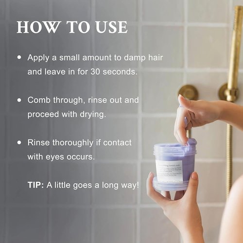Davines LOVE Smoothing Instant Mask - Fast-Acting Anti-Frizz Treatment for Wavy Hair | 8.45 Fl Oz