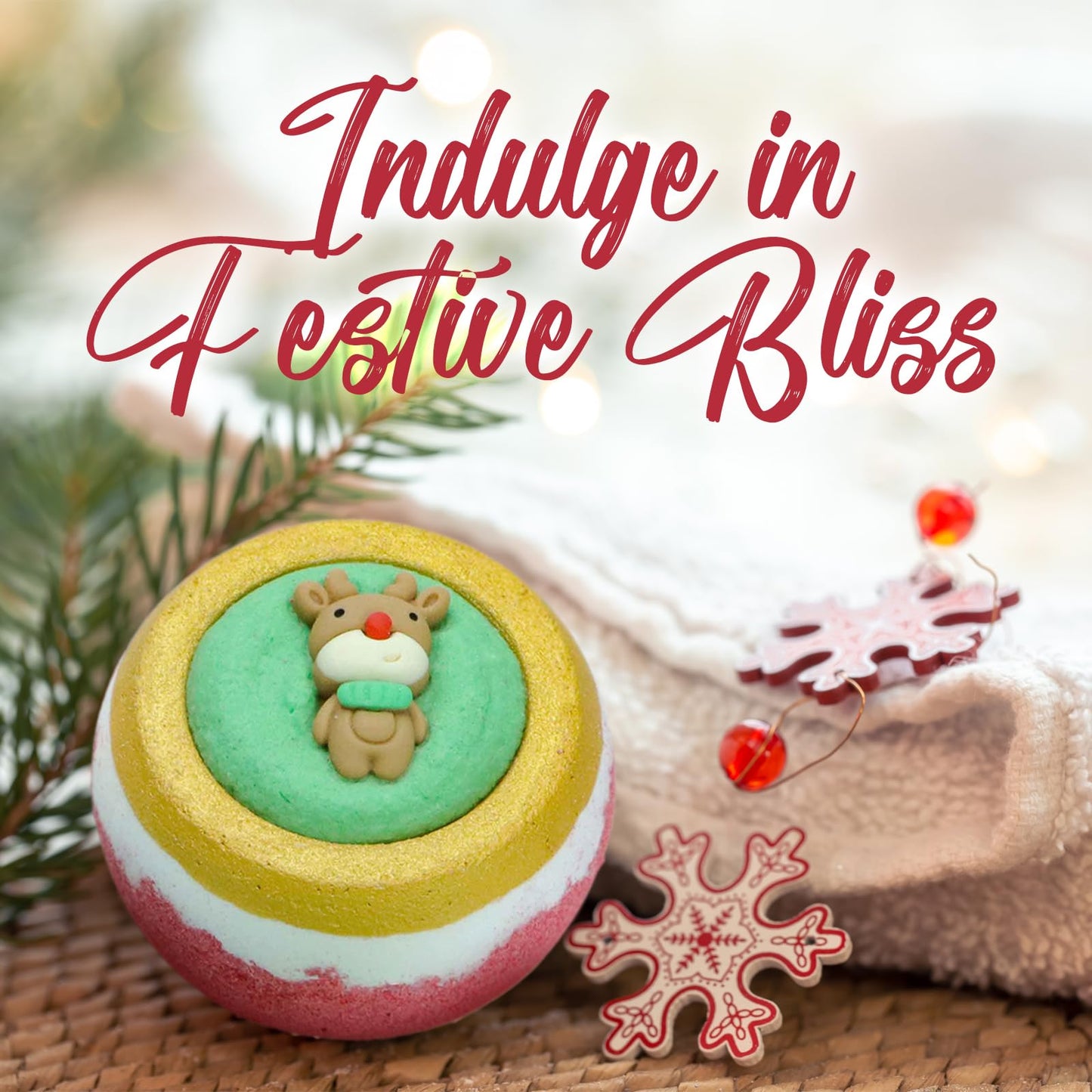 Pursonic Bath Bombs Gift Set - 4 Pcs Essential Oils Bath Bombs for Women - Spa Fizzies for Relaxation Christmas Gifts for Women (Berry Bliss, Holiday Cheer, Peppermint, Winter Wonderland)