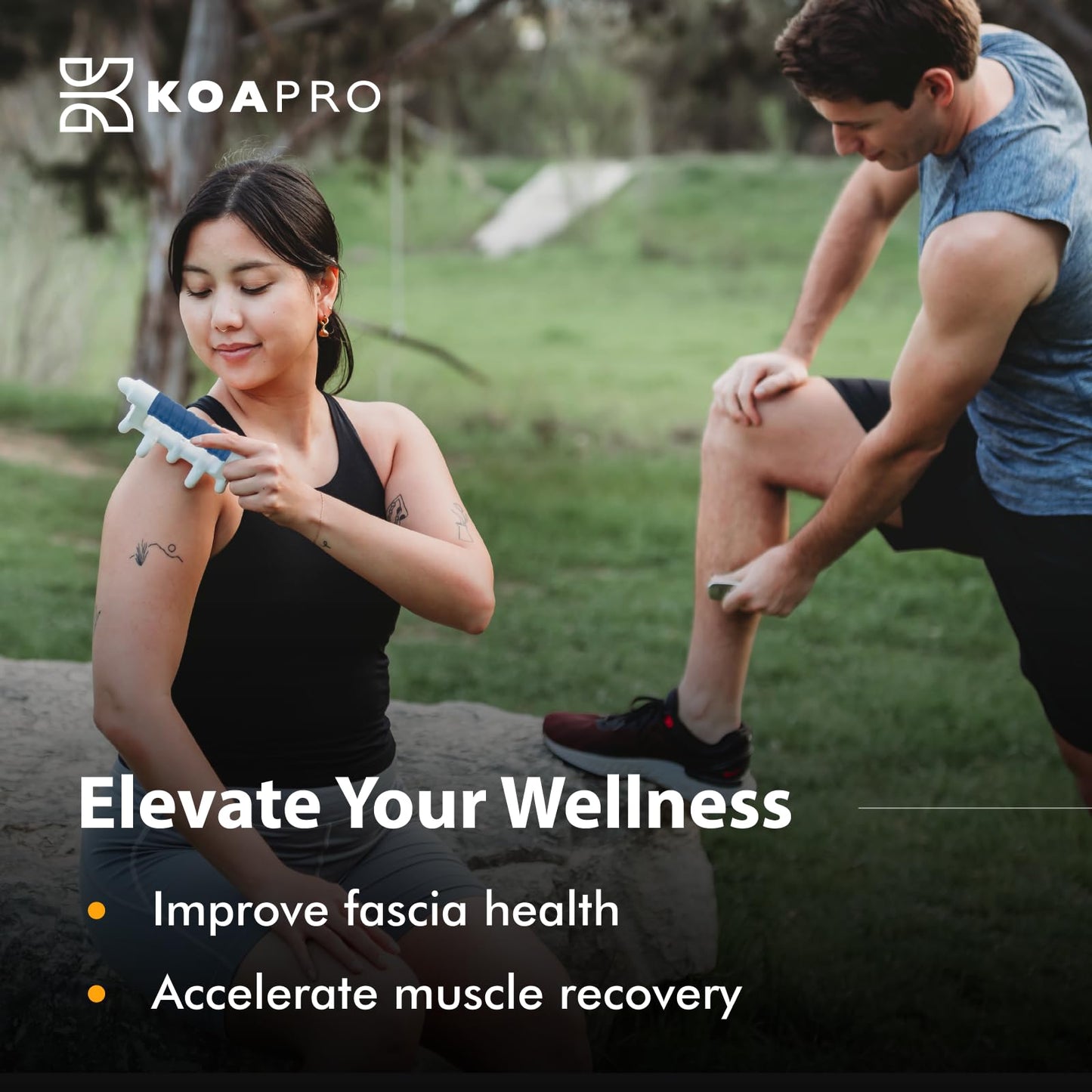 KOAPRO Fascia Massage Tool Blaster for Cellulite, Muscle Knots, Trigger Points - All-in-One Full Body Myofascial Release Tool, Facia Blaster, Targeted Tension Relief, Effective Back and Neck Massager