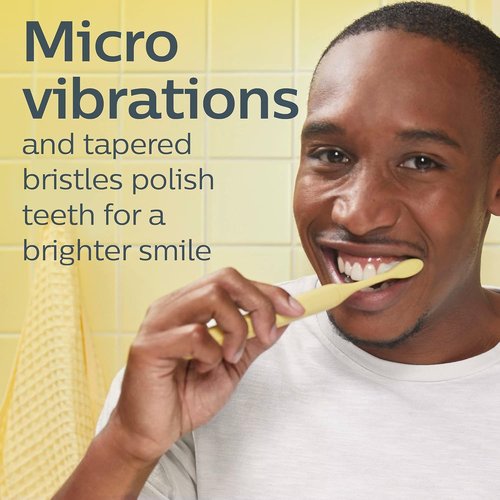 Philips One by Sonicare Electric Toothbrush Heads - 2 Pack Replacement Brush Heads, Mango Yellow