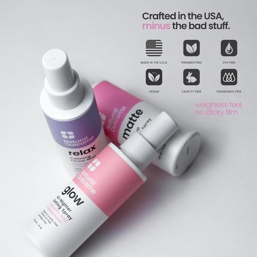 Matte Makeup Setting Spray - Oil-Free Vegan Formula for All Skin Types | All-Day Freshness & Shine | 4 oz