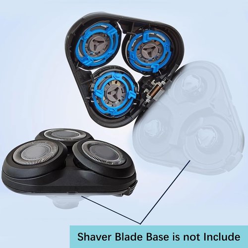 Philips SH50/52 Replacement Heads - Compatible with Series 5000 Electric Shavers | Complete Head for Norelco S5000 Models
