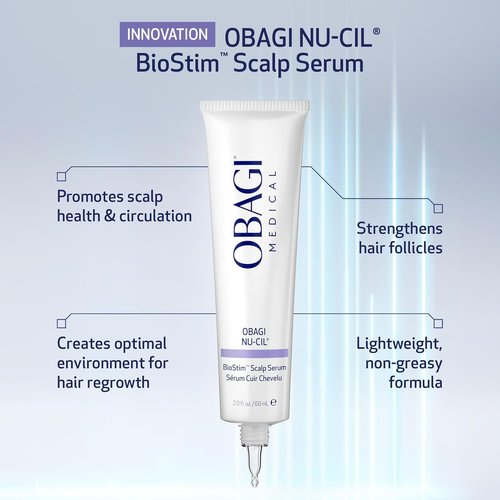 Obagi Nu-Cil BioStim Hair Scalp Serum - Clinically Proven for Fuller, Denser Hair - 2 oz