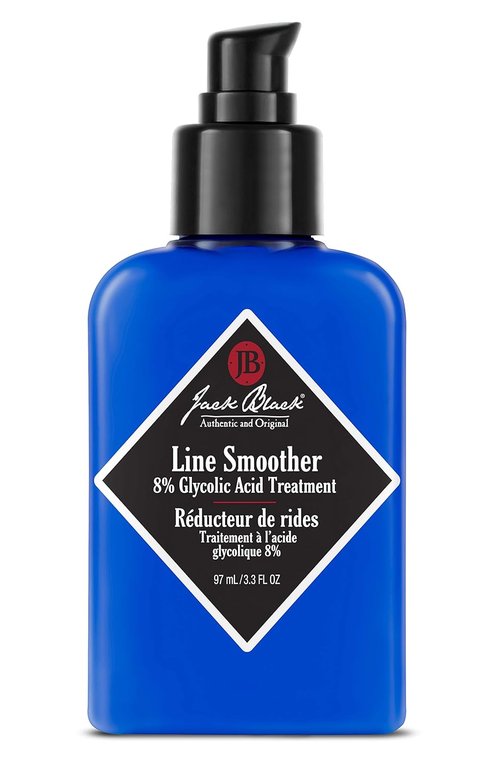 Jack Black Line Smoother | 8% Glycolic Acid Treatment for Youthful Skin | 3.3 Fl Oz