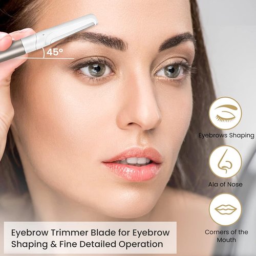 **Skiennix Dermaplaning Tool - Exfoliate and Smooth Skin with 20 Replaceable Blades | Facial Shaver for Women**