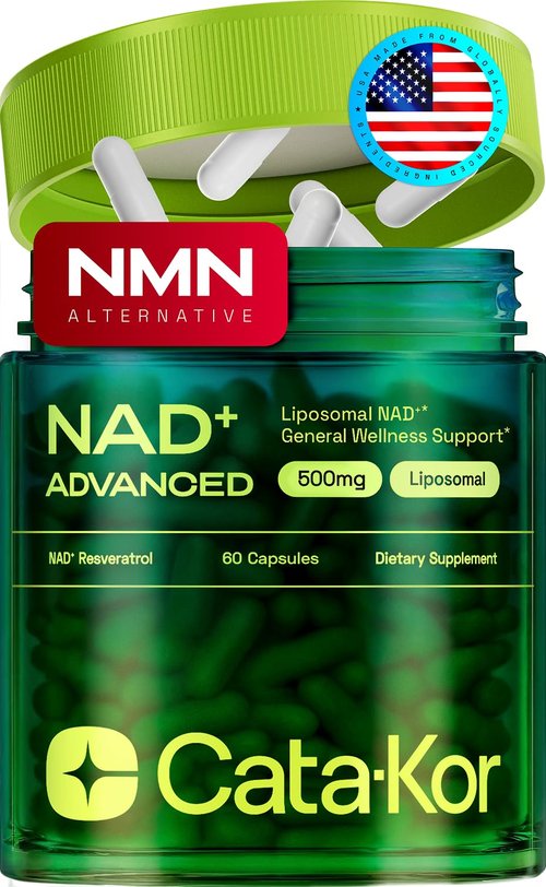 Cata-Kor Liposomal NAD Supplement with Resveratrol – NMN Supplement Alternative – Third-Party Tested – 30-Day Supply – Advanced NAD+ Resveratrol