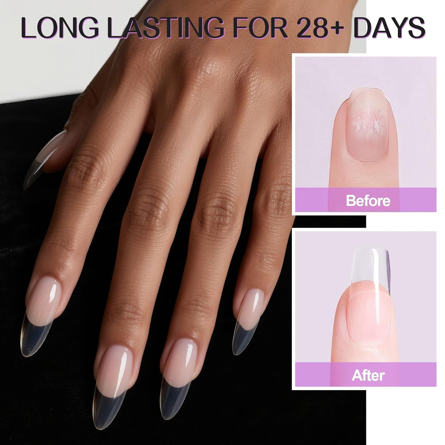 TOROKOM Acrylic Nail Powder - 4 Colors, 480g | Long-Lasting Dip Powder for 3D Nail Art