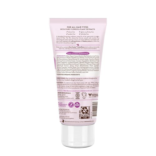 Babo Botanicals Smoothing Conditioner - Evening Primrose & Coconut Oil for Tangly Hair | Vegan Formula