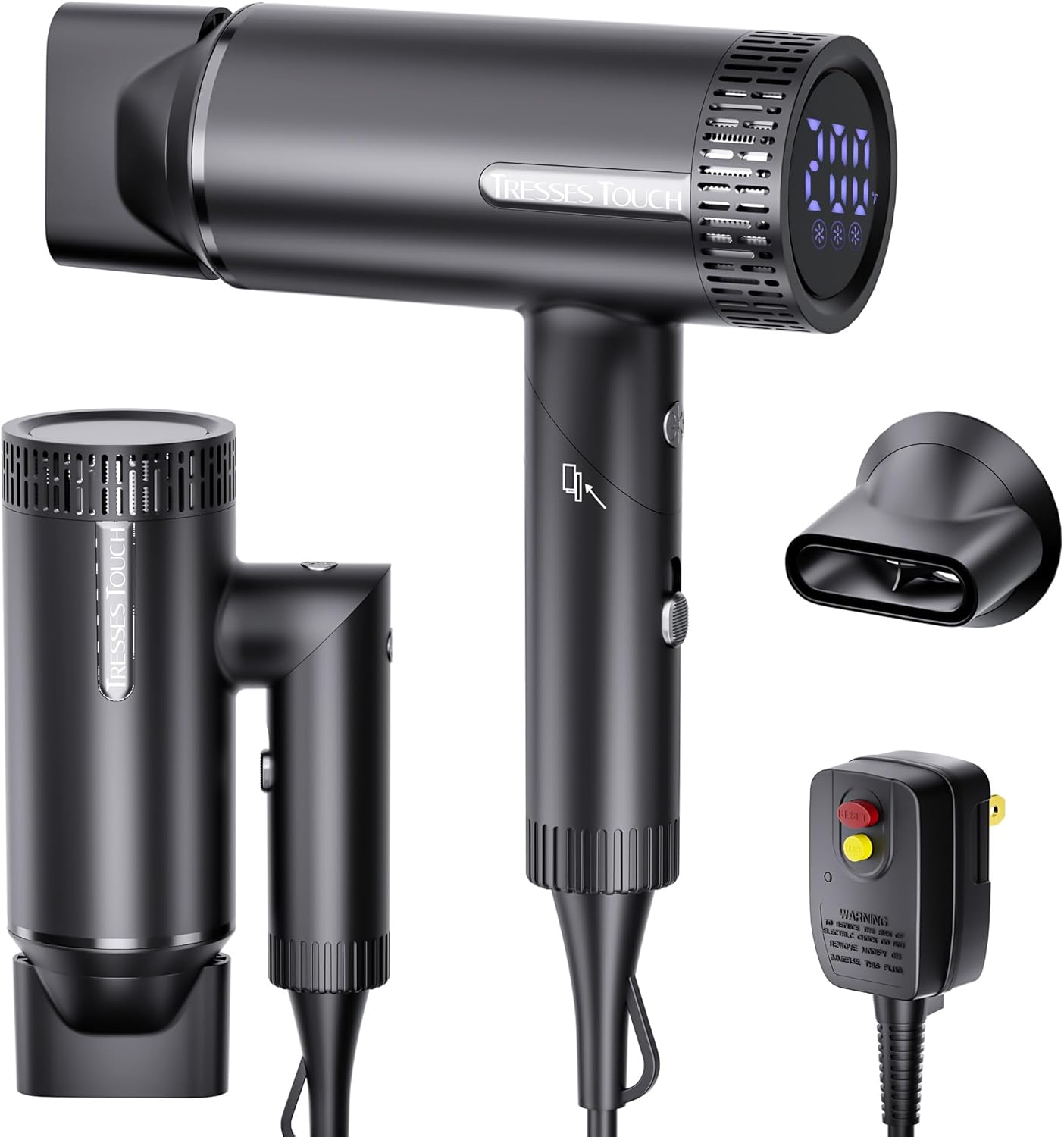 Skiennix Hair Dryer - High-Speed Ionic Blow Dryer with 1600 Watt Motor | Foldable & Lightweight for Fast Drying