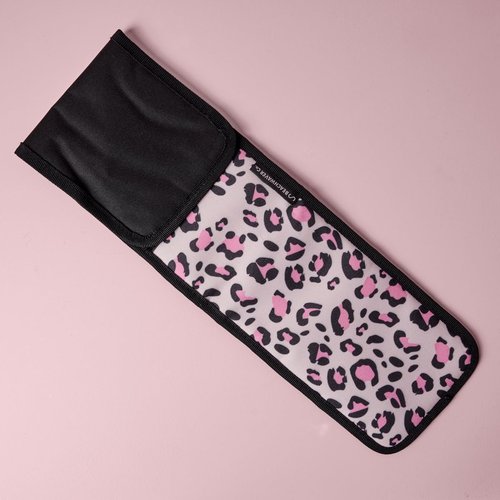 Beachwaver Co. Storage Pouch - Pink Catwalk | Heat-Resistant Travel Bag for Curling Irons & Flat Irons