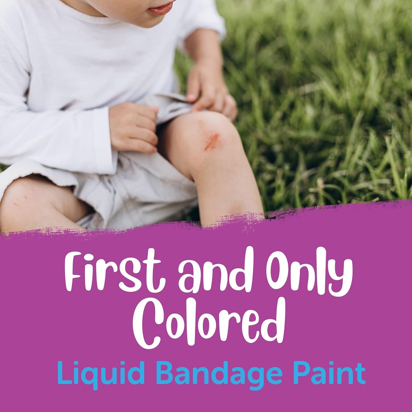 Skin Liquid Bandage Paint for Kids - Sting-Free, Water-Resistant First Aid Solution | 0.3 Ounce