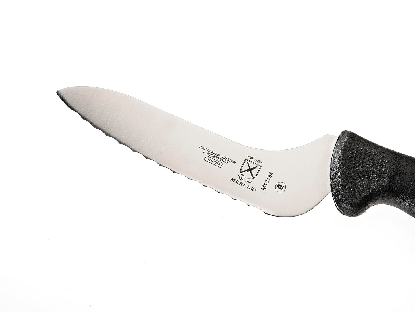 Mercer Culinary M18134BK Bread Knife, 6-Inch, Millennia Black