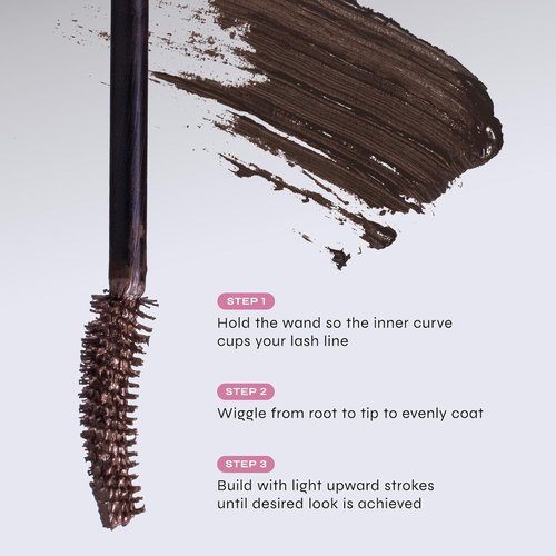 Milani Fanning Mascara - Volumizing & Lengthening Lash Makeup for Lifted, Curled Lashes - 24-Hour Smudge-Proof, Vegan & Cruelty-Free, Brown