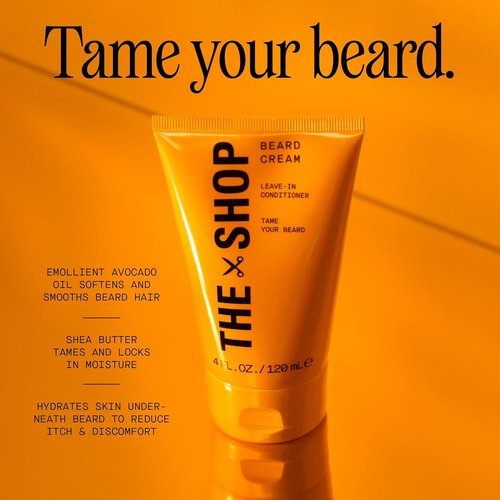 LeBron James Men's Conditioning Beard Cream - Leave-In Moisturizer with Avocado Oil & Shea Butter, 4 Fl Oz | Softens & Hydrates Facial Hair