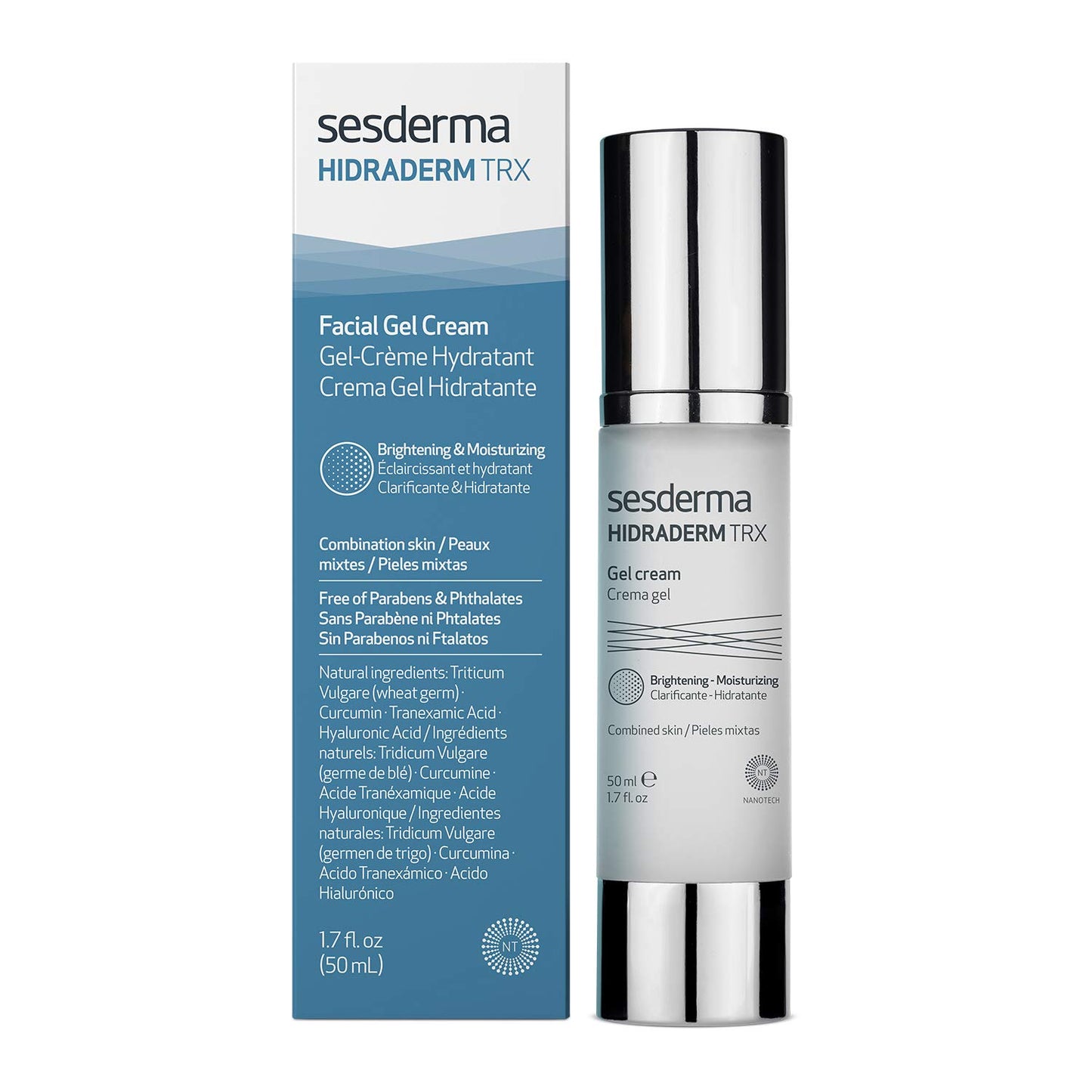 Sesderma HIDRADERM TRX Gel Cream - Hydrating All-Day Moisturizer for Depigmenting Skin | 1.7 fl. oz.