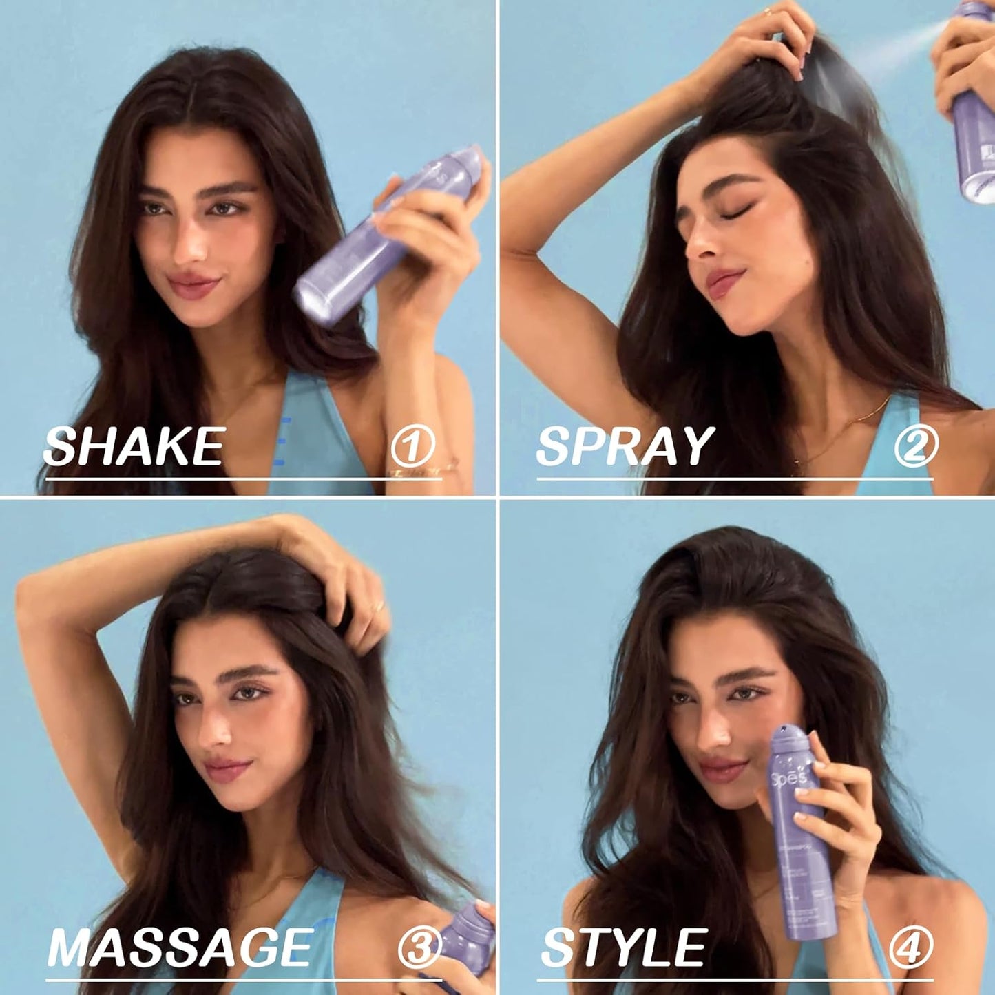 Skiennix Volumizing Dry Shampoo - 72-Hour Oil Control, No White Residue, Refreshing Spray for All Hair Types | 6.08 FL Oz