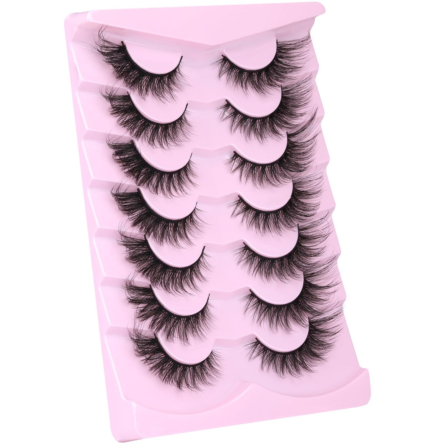 False Lashes Natural Look Fluffy Faux Mink Eyelashes Wispy Fox Eye Lashes That Look Like Extensions 3D Mink Lashes Natural Strip Lashes Pack by Kiromiro