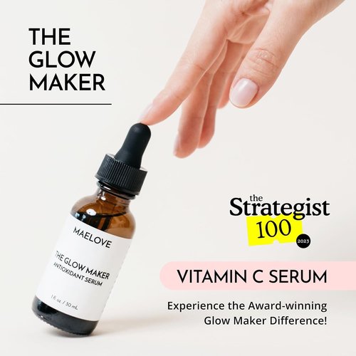 MAELOVE Glow Maker Vitamin C Serum - Award-Winning Brightening & Hydrating Formula, 1.0 fl oz