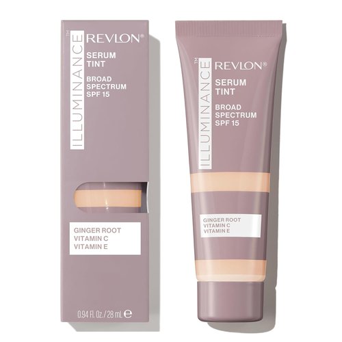 Revlon Illuminance Tinted Serum - Triple Hyaluronic Acid for Even Skin Tone & All-Day Hydration | SPF 15, 201 Creamy Natural, 0.94 fl oz