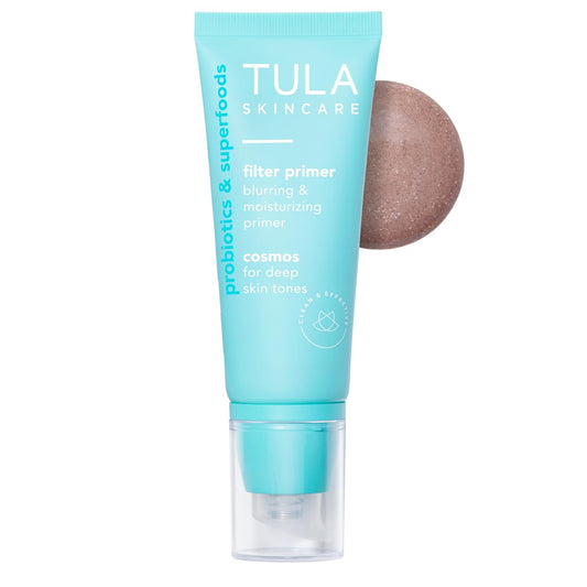 TULA Skin Care Face Filter Primer - Blurring & Moisturizing Formula for Even Skin Tone & Hydration