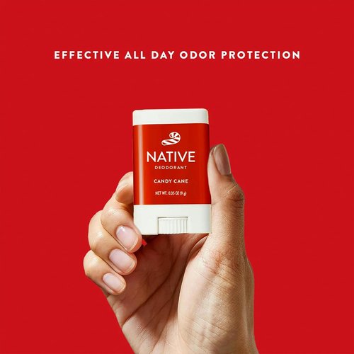 Native Candy Cane Mini Deodorant - Refreshing Holiday Scent | 0.35oz Travel Size