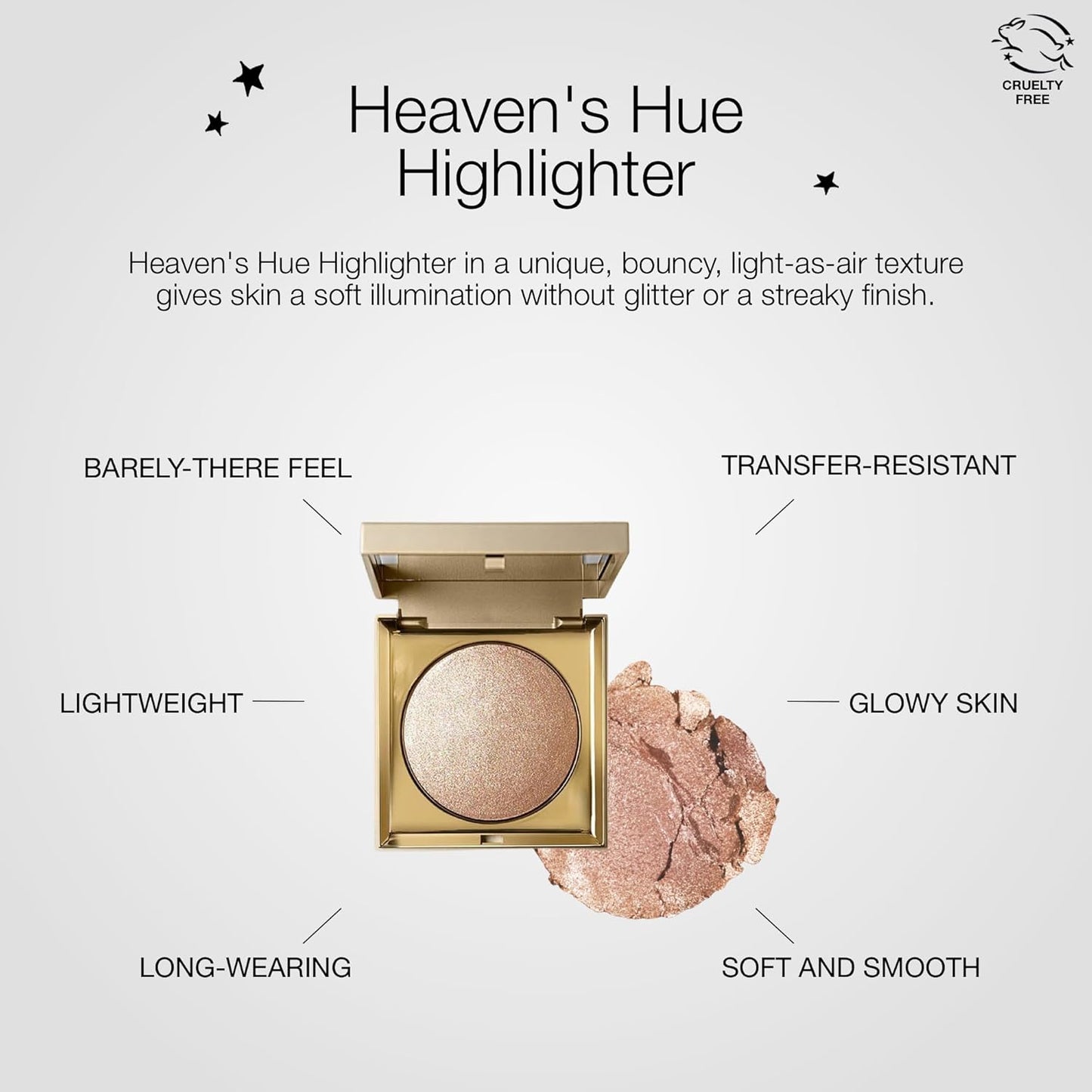 Stila Heaven's Hue Highlighter - Lightweight Illuminating Makeup Glow | Bouncy Texture, Transfer-Resistant | Kitten, 0.35 Oz.
