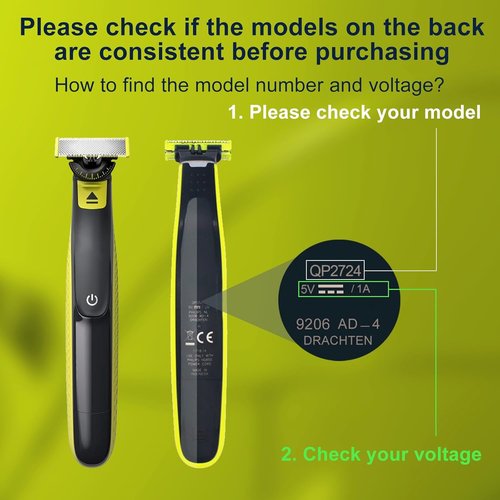 BENSN 5V1A Charger - Compatible with Philips Norelco OneBlade & Electric Trimmers | Durable Charging Cord