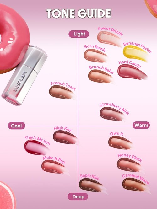 SHEGLAM Glass Lock Air Gloss High Shine Finish Moisturizing Lip Gloss-French Toast