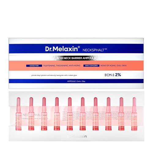 Dr. Melaxin Neck Tightening Ampoule - Firming & Lifting Treatment for Neck Wrinkles | 1.5ml x 10ea