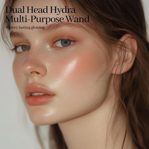 HOSAILY Double-Ended Blush Highlighter Stick - Shimmer Glow for Natural Dewy Skin | Lightweight Creamy Balm 03