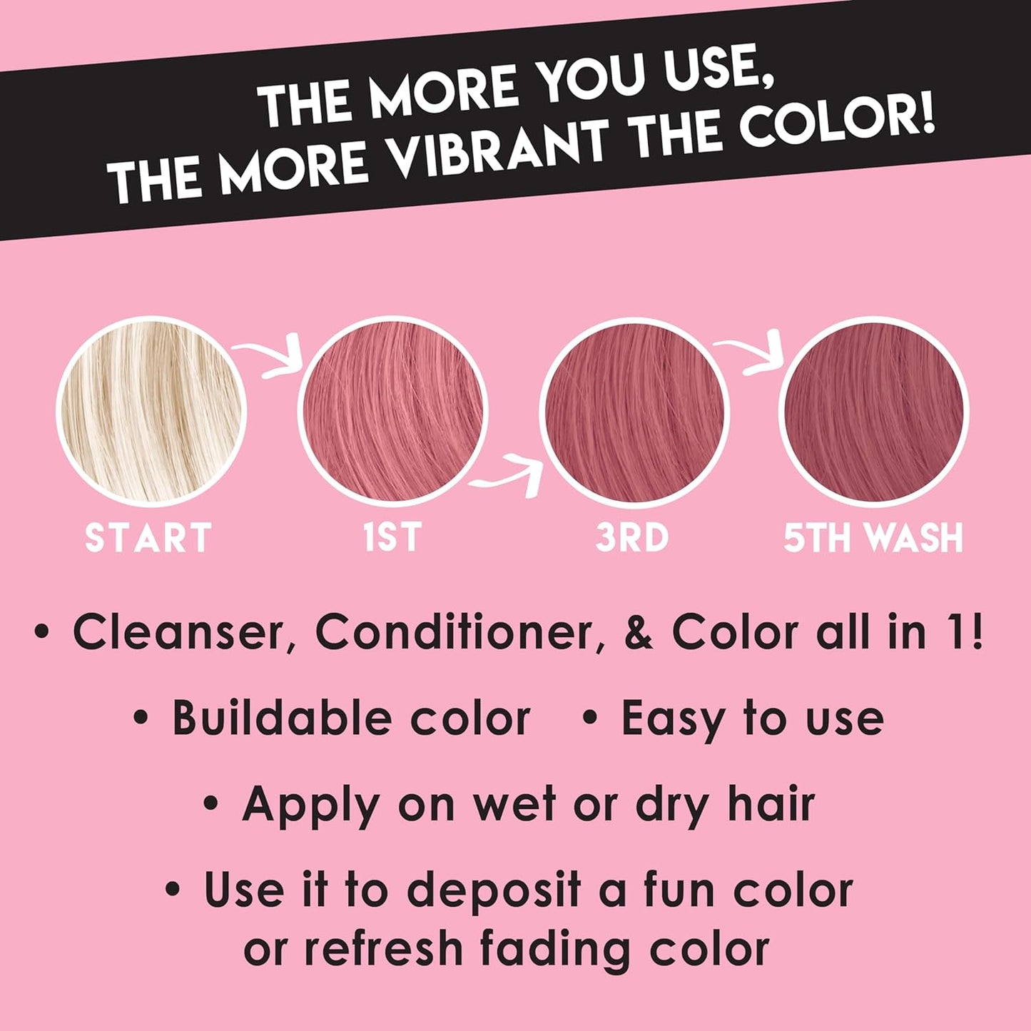 Color Lux Color Cleansing Conditioner - 3-in-1 Rose Gold Formula, Vegan & Sulfate-Free, 8.25 oz