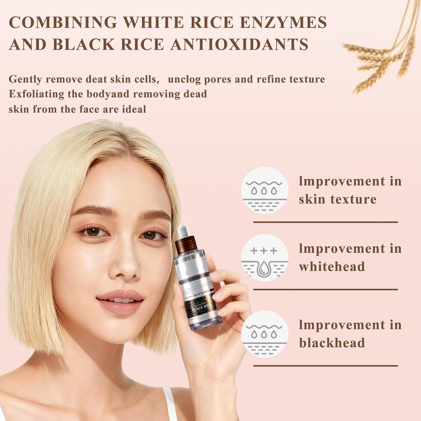 Skiennix Rice Peel Shot Glow Ampoule Duo - Pore Minimizing Gentle Peel & Deep Hydration | 6.76 Fl Oz, 2 Pcs