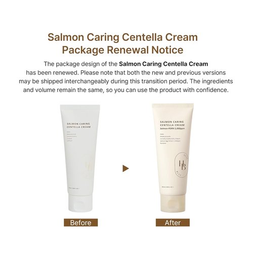 HEVEBLUE Salmon Caring Centella Cream - Hydrate & Rejuvenate Skin with Salmon PDRN & Centella | Korean Skincare
